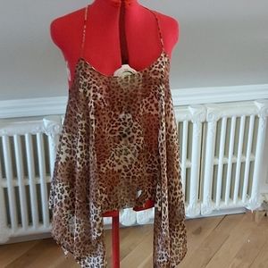 3 for $30 Chiffon animal print top
